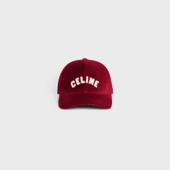 celine baseball cap in cotton velvet