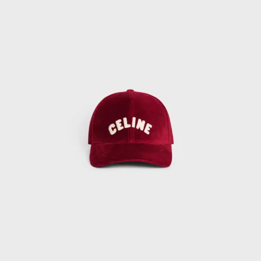 celine baseball cap in cotton velvet