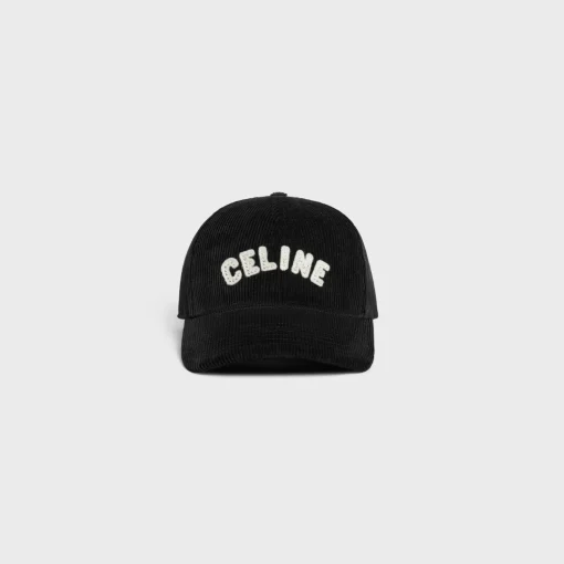 celine baseball cap in corduroy
