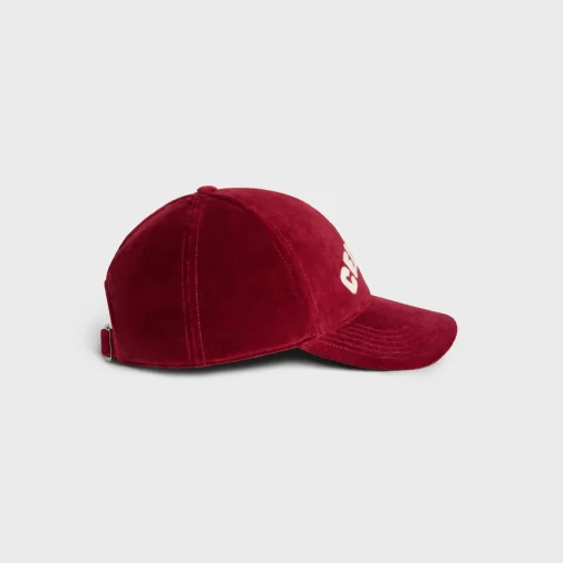 celine baseball cap in cotton velvet