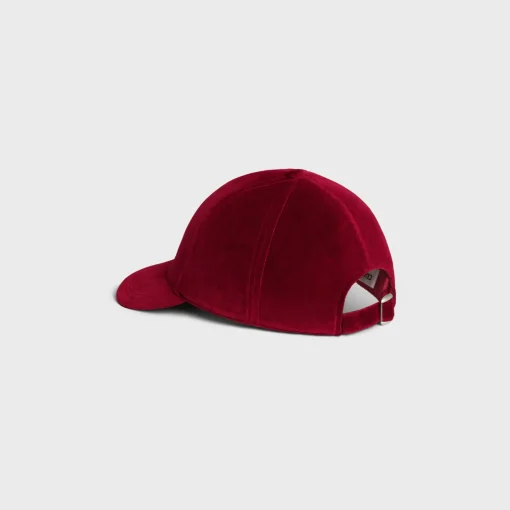 celine baseball cap in cotton velvet