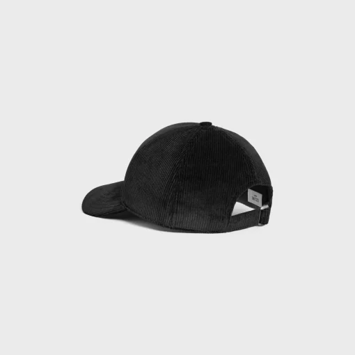 celine baseball cap in corduroy