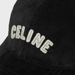 celine baseball cap in corduroy