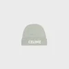 celine beanie in ribbed wool