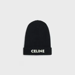 CELINE BEANIE IN RIBBED WOOL