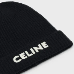 CELINE BEANIE IN RIBBED WOOL