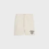 celine blason loose shorts in cotton fleece