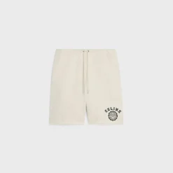 celine blason loose shorts in cotton fleece