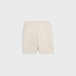 celine blason loose shorts in cotton fleece