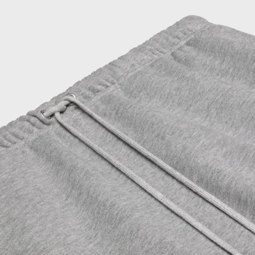 celine blason loose shorts in cotton fleece