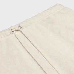 celine blason loose shorts in cotton fleece
