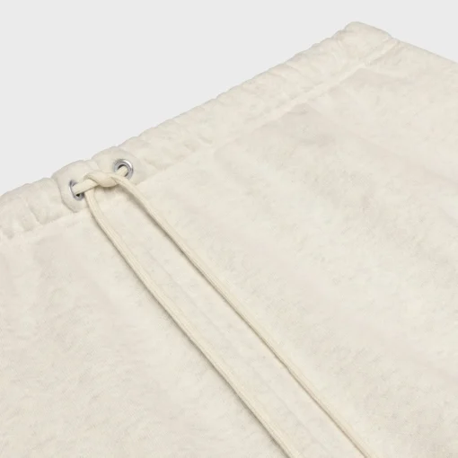 celine blason loose shorts in cotton fleece