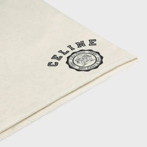 celine blason loose shorts in cotton fleece