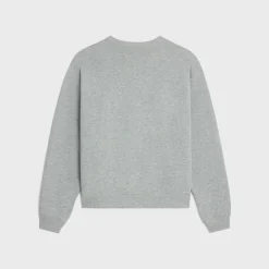celine blason loose sweatshirt in cotton fleece
