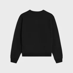 celine blason loose sweatshirt in cotton fleece
