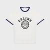 celine blason loose t-shirt in cotton jersey
