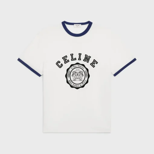 celine blason loose t-shirt in cotton jersey