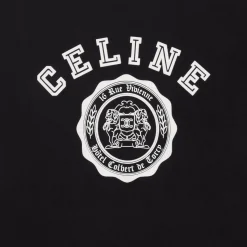 celine blason loose t-shirt in cotton jersey