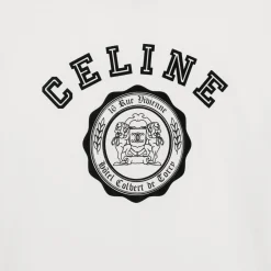 celine blason loose t-shirt in cotton jersey
