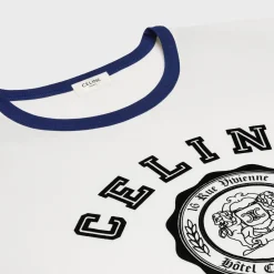 celine blason loose t-shirt in cotton jersey