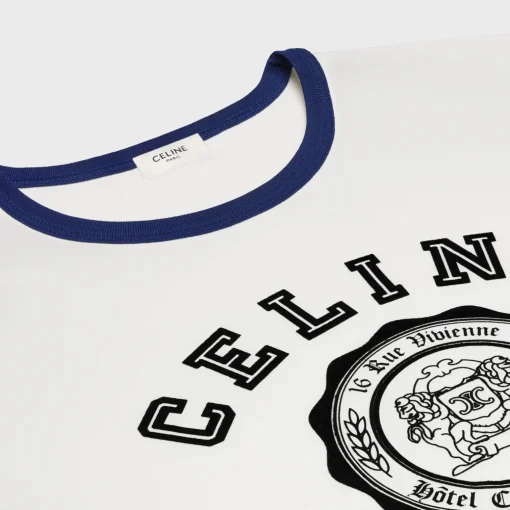 celine blason loose t-shirt in cotton jersey
