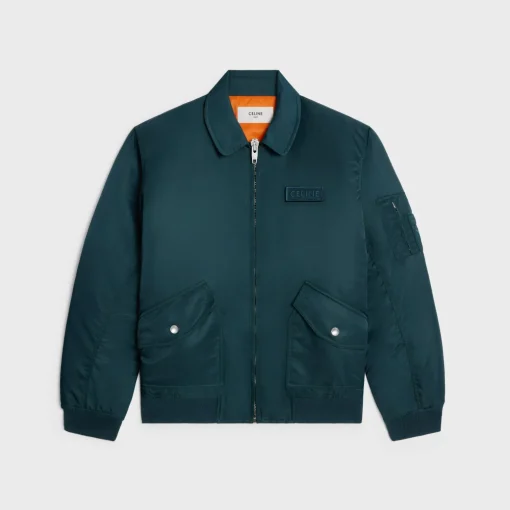 celine bomber jacket in nylon