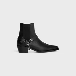 CELINE CAMARGUE BIKER CHELSEA BOOT in CALFSKIN - VEGETAL TANNING