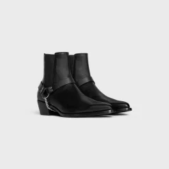 CELINE CAMARGUE BIKER CHELSEA BOOT in CALFSKIN - VEGETAL TANNING