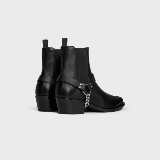 CELINE CAMARGUE BIKER CHELSEA BOOT in CALFSKIN - VEGETAL TANNING