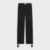 celine cargo pants in cotton linen