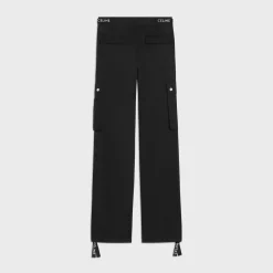 celine cargo pants in cotton linen