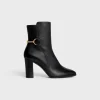 CELINE CLAUDE MID BOOT WITH TRIOMPHE SPUR in CALFSKIN