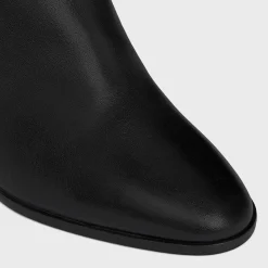 CELINE CLAUDE MID BOOT WITH TRIOMPHE SPUR in CALFSKIN