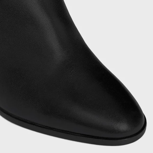 CELINE CLAUDE MID BOOT WITH TRIOMPHE SPUR in CALFSKIN