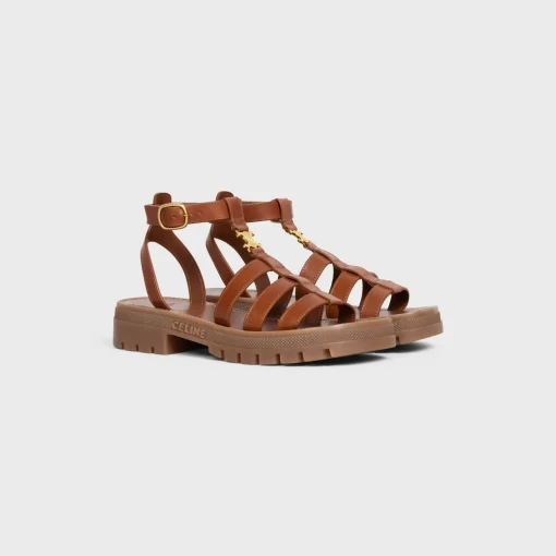 CELINE CLEA TRIOMPHE GLADIATOR SANDAL in CALFSKIN - VEGETAL TANNING