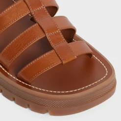 CELINE CLEA TRIOMPHE GLADIATOR SANDAL in CALFSKIN - VEGETAL TANNING