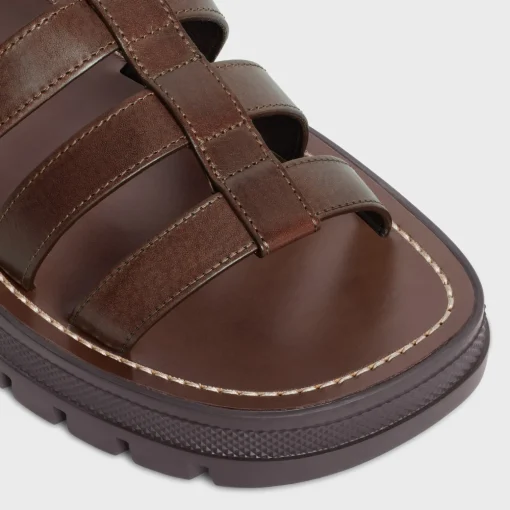CELINE CLEA TRIOMPHE GLADIATOR SANDAL in CALFSKIN - VEGETAL TANNING