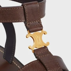 CELINE CLEA TRIOMPHE GLADIATOR SANDAL in CALFSKIN - VEGETAL TANNING