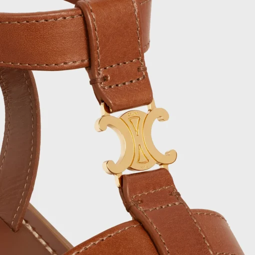 CELINE CLEA TRIOMPHE GLADIATOR SANDAL in CALFSKIN - VEGETAL TANNING