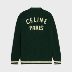celine college cardigan in cotton