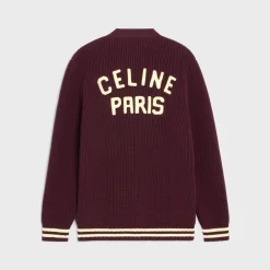 celine college cardigan in cotton