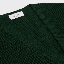 celine college cardigan in cotton