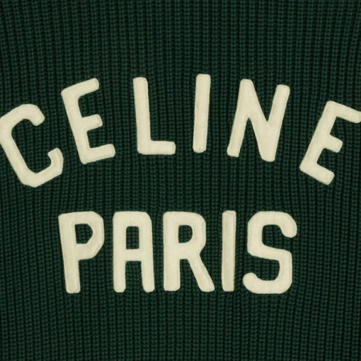 celine college cardigan in cotton