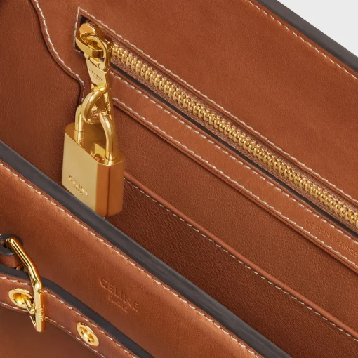 CELINE CONTI BAG in natural calfskin