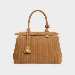 CELINE CONTI BAG in STRIPED SUEDE CALFSKIN