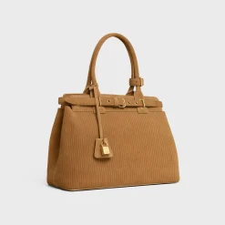CELINE CONTI BAG in STRIPED SUEDE CALFSKIN