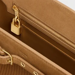 CELINE CONTI BAG in STRIPED SUEDE CALFSKIN