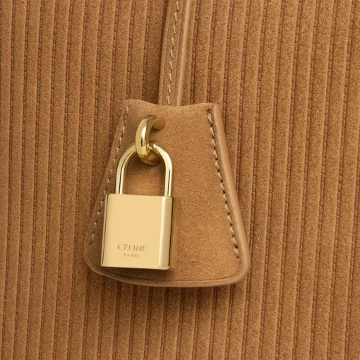 CELINE CONTI BAG in STRIPED SUEDE CALFSKIN