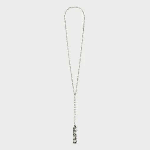 Celine César Project Compression Necklace in Sterling Silver