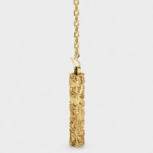 Celine César Project Compression Necklace in Vermeil